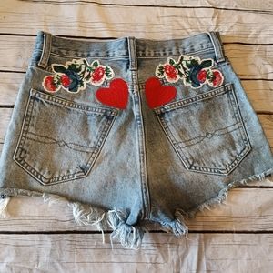 Lucky Brand embroidered shorts
